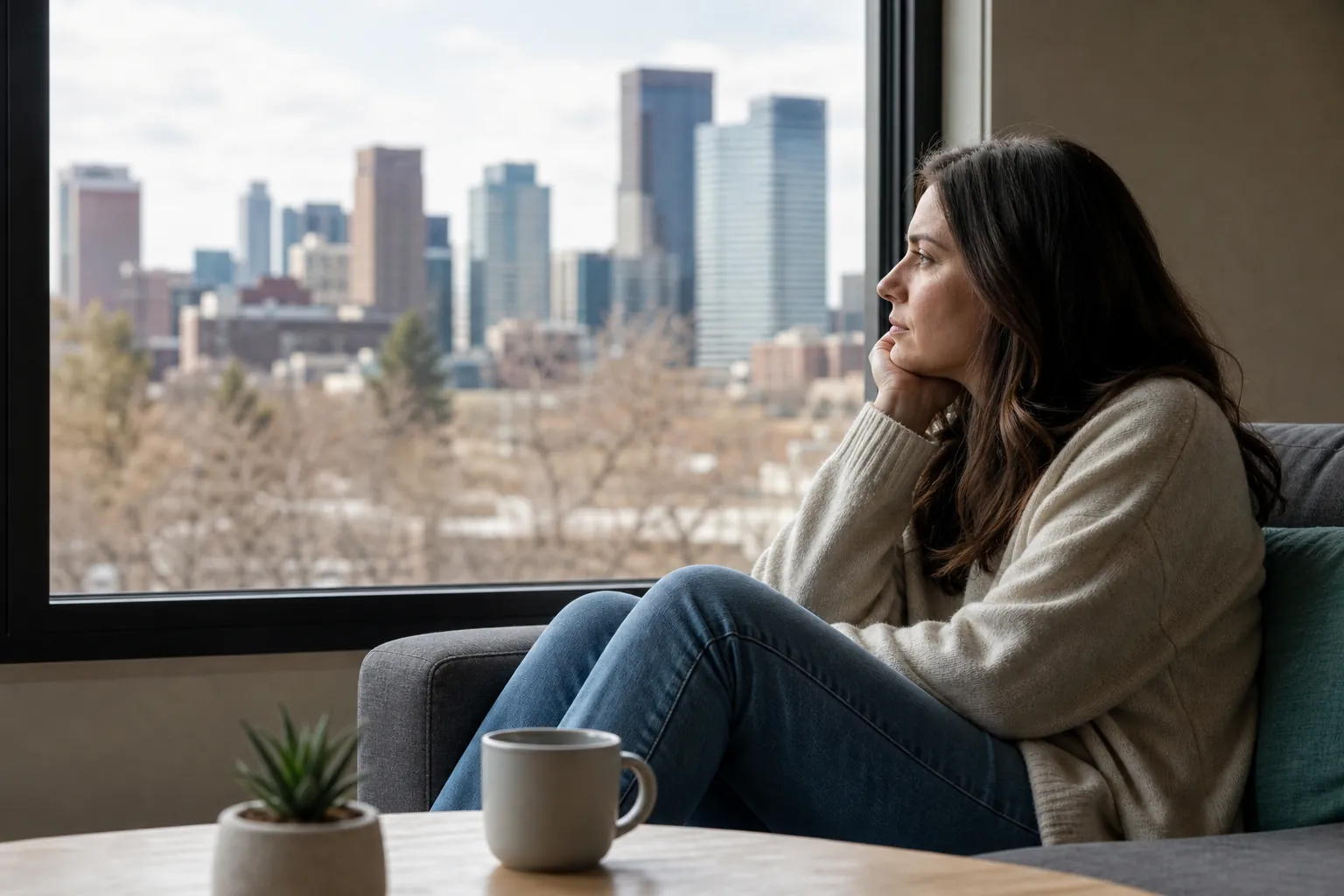 Seeking Help Before Feeling Ready For Treatment In CO - Woman Reflecting Beside a Window Woman Reflecting Beside a Window; Seeking Help Before Feeling Ready For Treatment In CO, Denver, CO