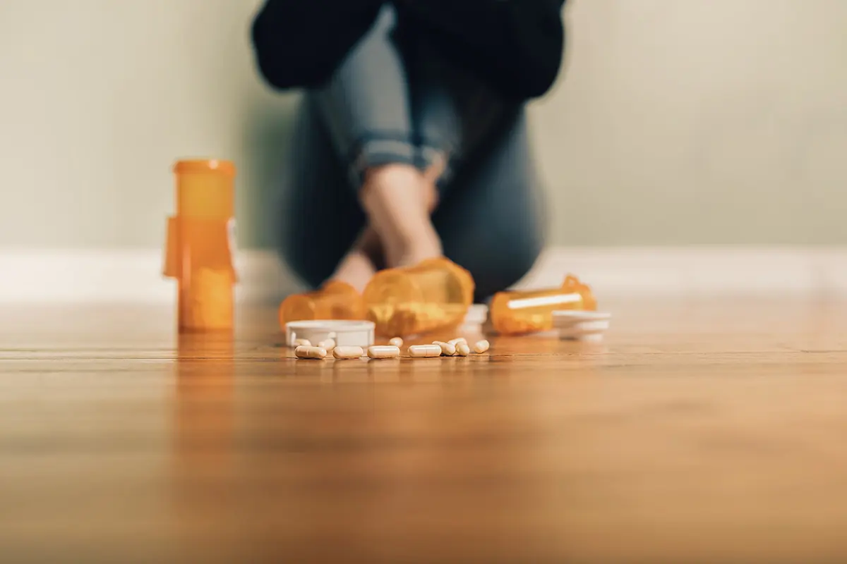 woman dealing with prescription opioid misuse