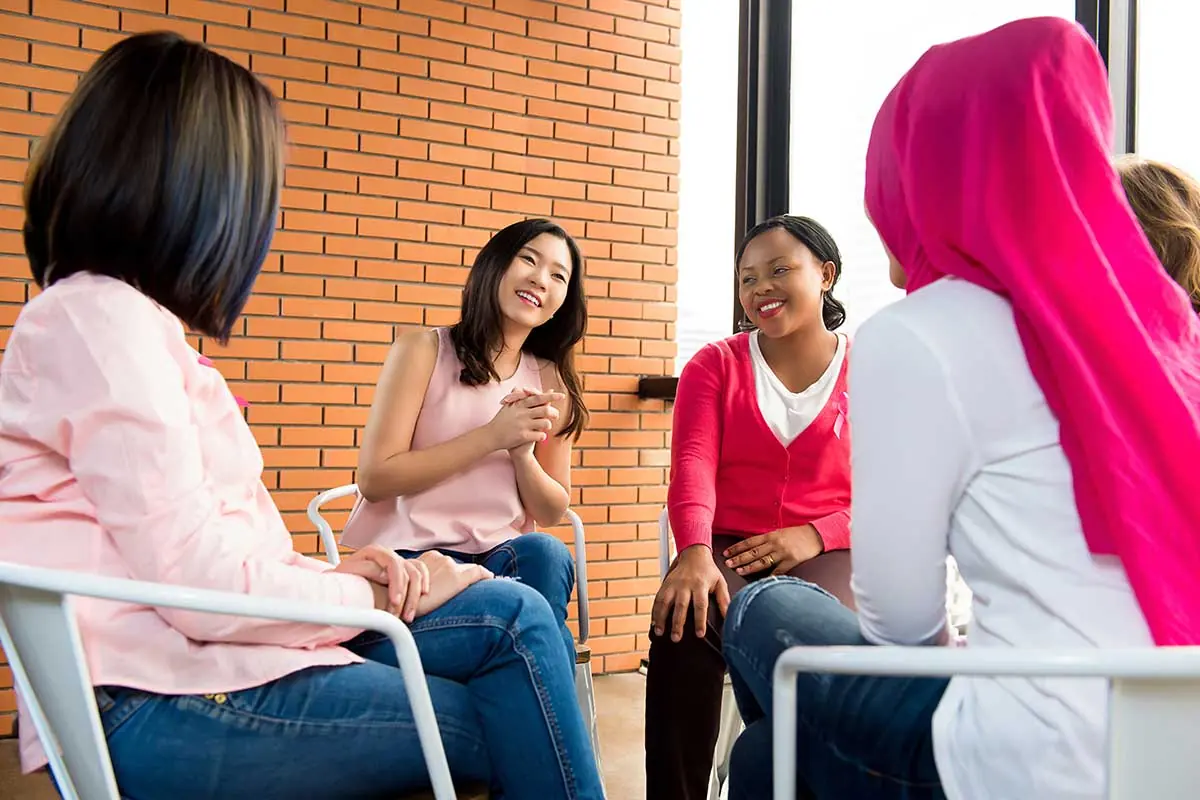 group at a women's outpatient treatment program