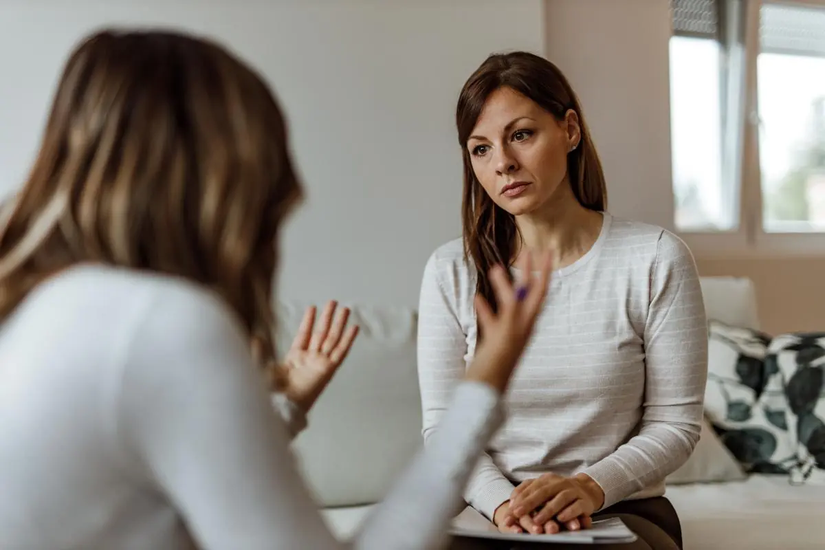 a woman participates in denver womens recovery