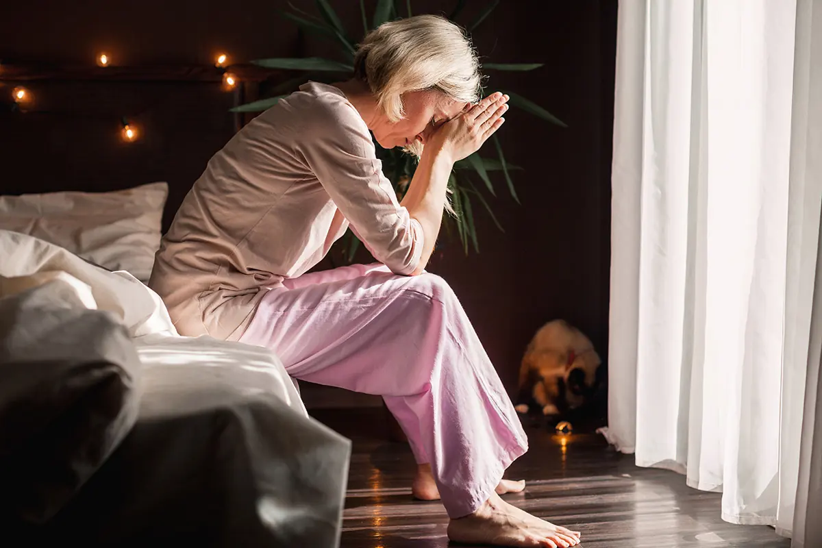 Woman worrying about the signs that someone is an alcoholic