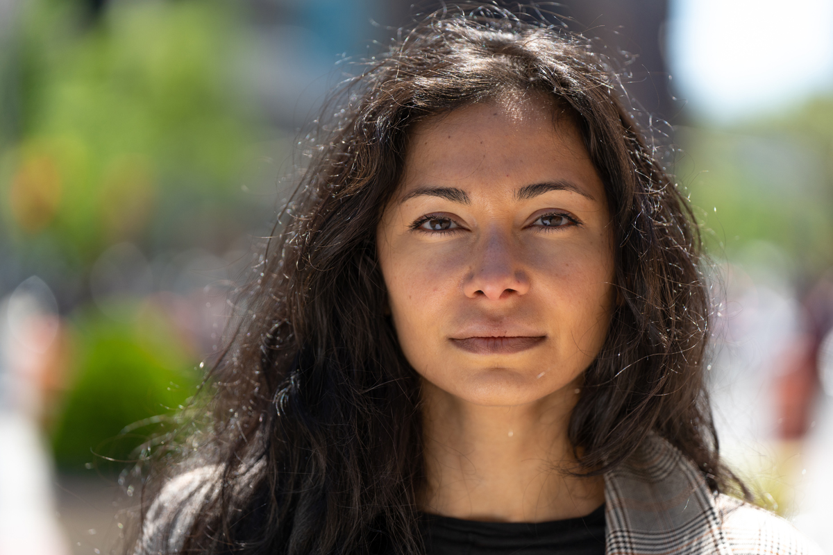 Portrait of a woman outdoors