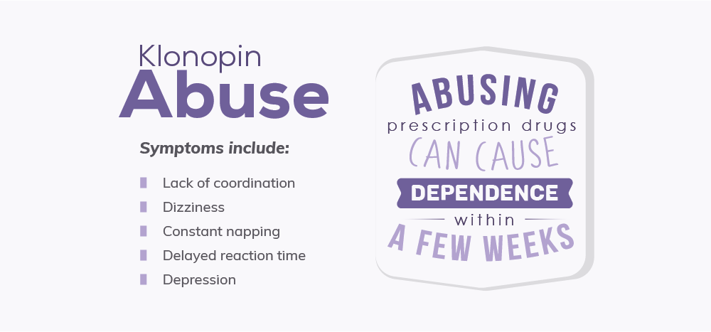 infographic Klonopin abuse