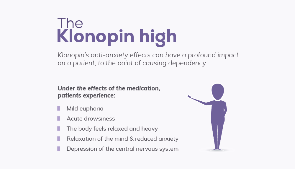 Infographic - the Klonopin high