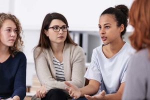 group at an alcohol addiction treatment program