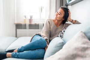 woman at a sober living program