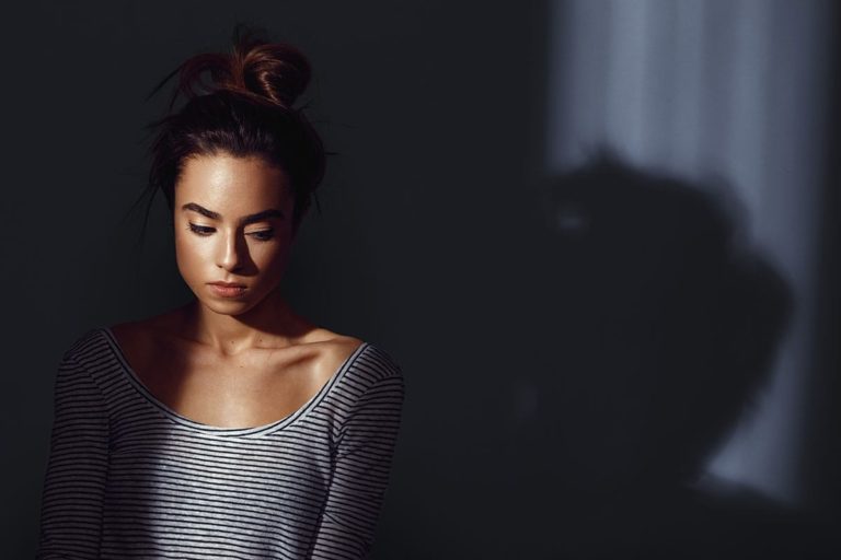 a woman debates getting help for bulimia