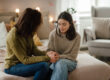 daughter and mother talk about support in alcohol recovery